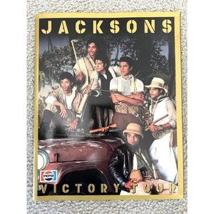 1984 Program Book The Jacksons Pepsi Victory Tour Big 14x 11" Center Fold Poster
